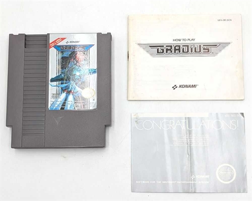 Gradius - Complete In Box - (EEC) - NES Spil (B Grade) (Genbrug)